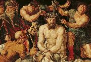 Maarten van Heemskerck Christ crowned with thorns painting